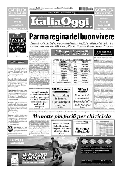 Italia oggi : quotidiano di economia finanza e politica